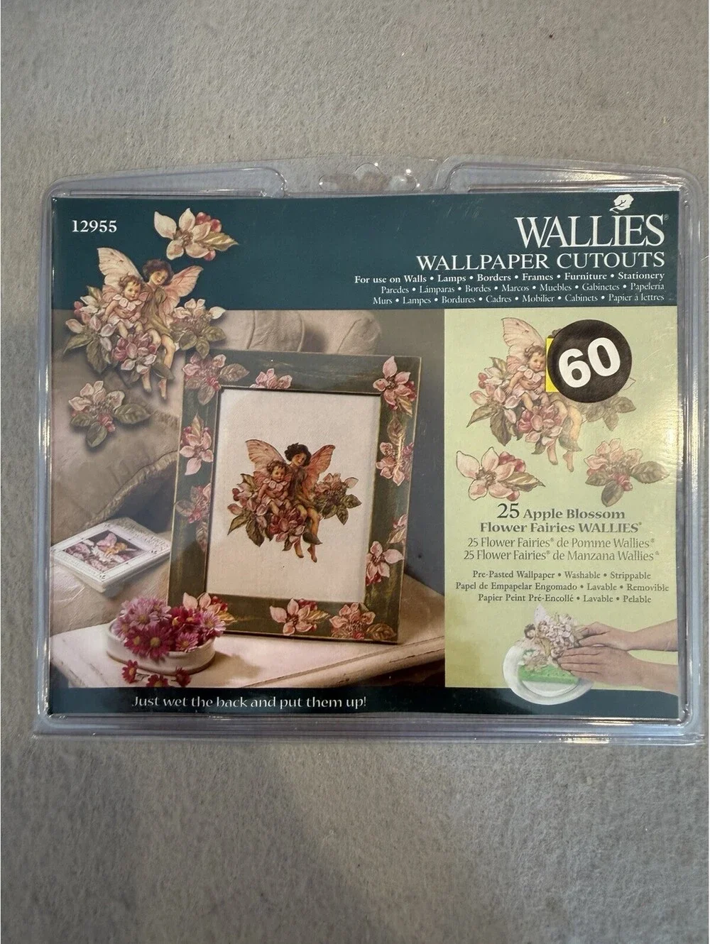 Wallies Wallpaper Cutouts Set Of 3 Roses And Fairies New Sealed